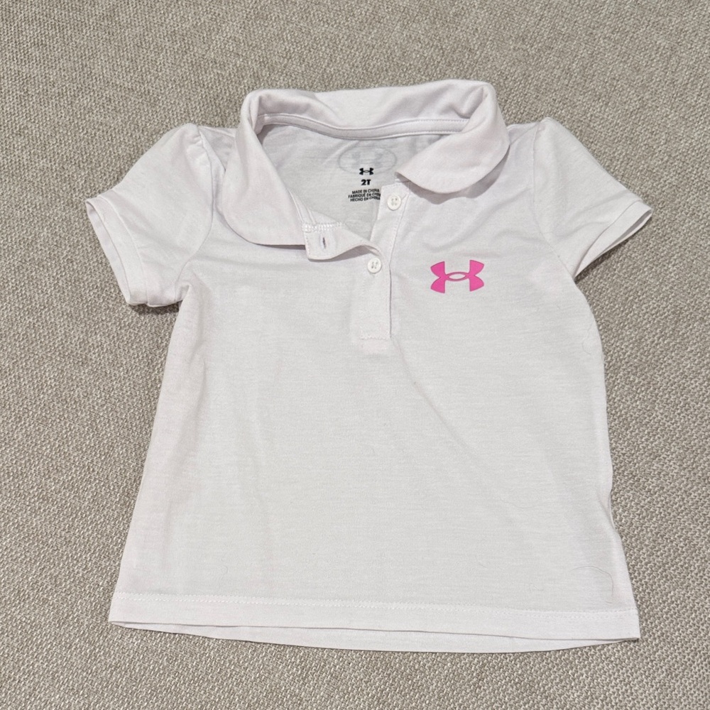 Under Armour Kids' Light Pink Polo Shirt